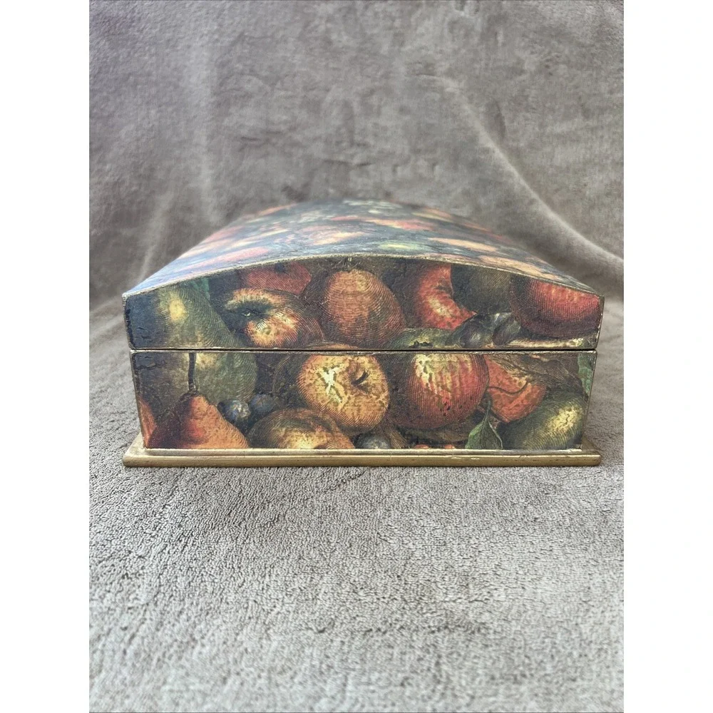 Decorative‎ Wooden Treasure/Trinket Box Clasp Hinged Rounded Lid 8